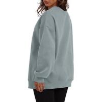 Sudadera holgada de manga larga con cuello redondo para mujer - details 30