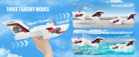 SucceBuy RC Plane - 2.4GHz 3-Ch, giroscopio de 6 ejes, 2 baterías, anfibio, fácil de volar para todos - details 4
