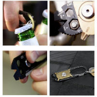 Llavero Multifuncional Portátil Mini Herramienta de Bolsillo para Acampar EDC Deportes y Exteriores - details 11
