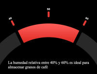Tarro de café en grano de grado alimenticio, con monitor de humedad y doble capa para almacenamiento. Disponible en dos colores - details 3