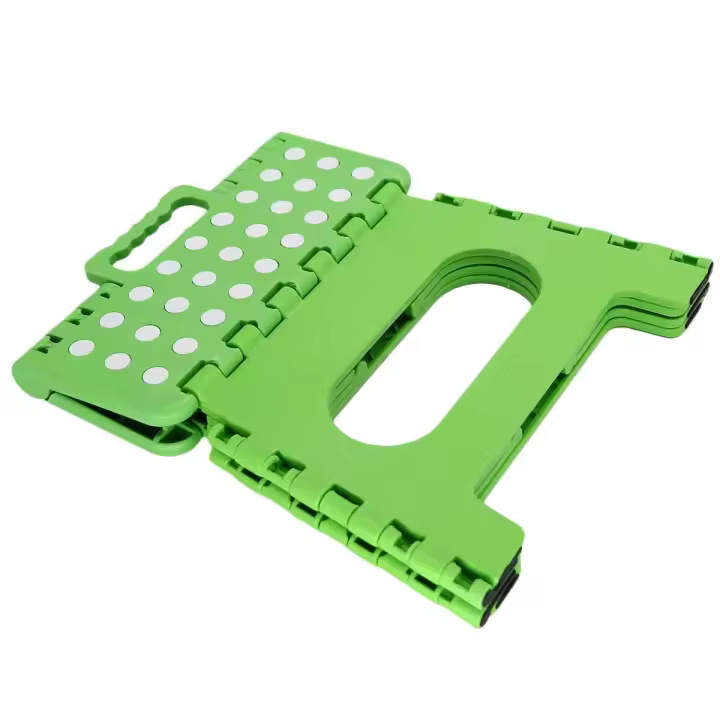 Mini taburete plegable de plástico para pies, taburete plegable con mango, portátil, pequeño, barato, 8 pulgadas, 23x19x19 CM, para niños y adultos - 1