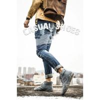 Zapatillas de deporte para hombre, botas cortas de felpa para deportes de senderismo al aire libre, zapatos informales de fondo suave para hombre, zapatos cómodos de marca originales - details 1