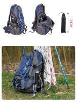 Bastones de escalada telescópicos plegables para exteriores, bastón nórdico ultraligero para ancianos, 5 secciones - details 9