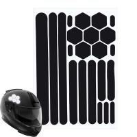 Pegatinas reflectantes cascos invisibles, cinta reflectante Simple eficaz para bicicletas y motos - details 0