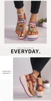 Tamaño grande para mujer, novedad de verano, sandalias coloridas con suela gruesa y tacón con diamantes de imitación - details 9