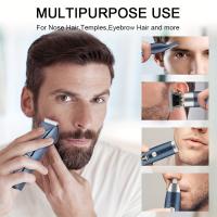 Cortadora de pelo profesional para hombres, recortadora de ingle y cuerpo, Afeitadora eléctrica reemplazable, máquina de aseo multifuncional - details 7
