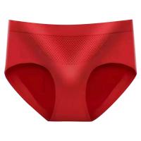 Ropa interior transpirable de cintura media de algodón antibacteriano sin costuras para mujer, talla grande - details 7