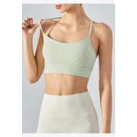 Top halter con espalda en T, chaleco, sujetador deportivo a prueba de golpes, almohadilla para el pecho, sujetador deportivo para yoga. - details 2