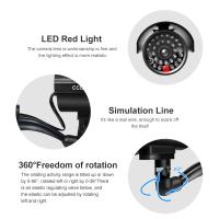 Cámara falsa con LED rojo intermitente en forma de bala, cámara de vigilancia CCTV de seguridad impermeable para el hogar, - details 3