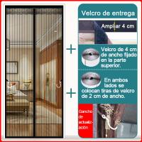 Cortina mosquitera Para Puerta,cortina de Puerta magnética,con Imanes de Cierre Automático y velcro - details 7