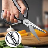 Tijeras de Acero Inoxidable Japonesas Multifuncionales para Cortar Pollo, Verduras, Procesar Mariscos Herramienta de Cocina Esencial y Labor-saving - details 0