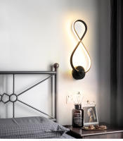Lámpara LED de pared moderna para dormitorio, iluminación de pasillo interior, decoración de noche, AC85-265V, 24W - details 3
