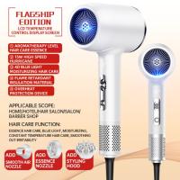 Secador de Cabello de Alta Potencia y Secado Rápido Enchufe EU/UK Luz Roja y Azul - details 19