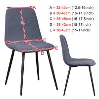 Funda de terciopelo para silla de Bar, funda de Banco de tamaño corto, funda de asiento para el hogar y la sala de estar - details 1