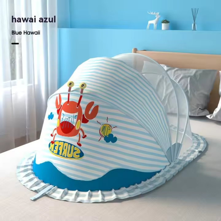 Cuna mosquitera niños plegable bebé mosquitera cubierta yurta sin fondo libre instalación antimosquitos cubierta - 1