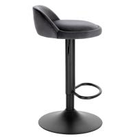 1 taburetes de bar de terciopelo 360. °   Sillas giratorias con respaldo, reposapiés, taburete de barra de altura ajustable con pata de metal para cocina, bar, hogar - details 9