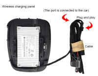 Vtear-cargador inalámbrico para coche Peugeot 206, adaptador de Panel de carga rápida para teléfono móvil, Producto Interior, accesorios para automóviles, 15W - details 9