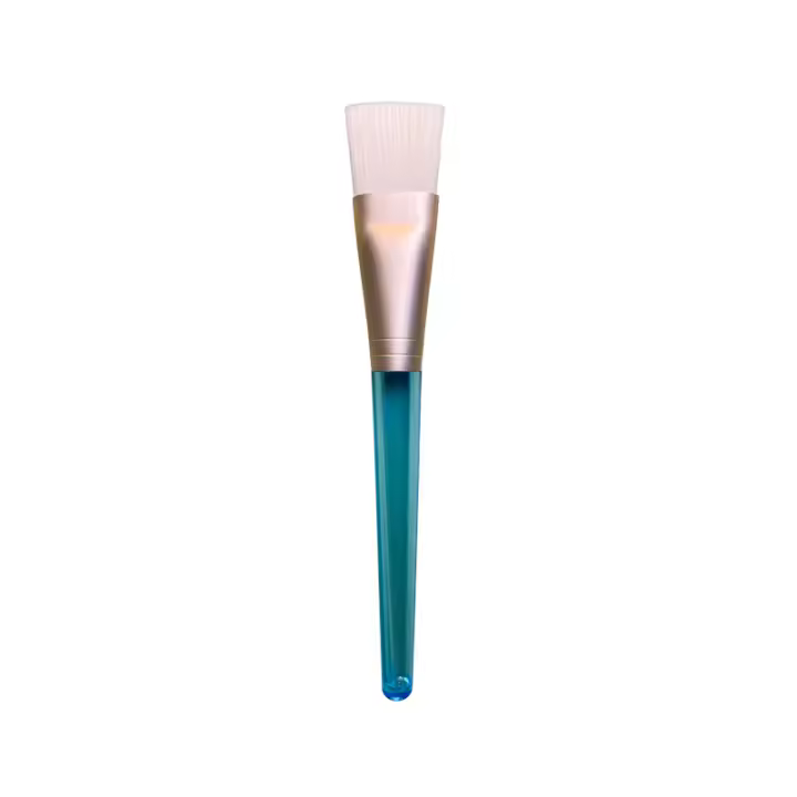 Cabello de fibra única máscara cepillo cepillo de base de cabeza plana pelo suave cepillo de maquillaje salón de belleza herramientas de maquillaje multifunción - 1
