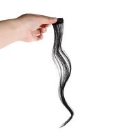 Extensiones de cabello para mujer, Clip en la frente, accesorios para el cabello, flequillo de barba de dragón, flequillo largo y rizado, peluca de síntesis con flequillo de parte media - details 6