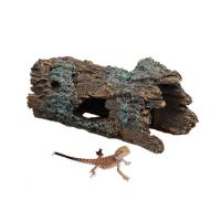 Gecko-Cueva de lagarto decorativa, terrario decorativo, simulación de corteza de árbol, reptil, escondite de troncos, Tortuga de resina, plataforma de escalada - details 4