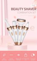 Maquinilla de afeitar eléctrica para mujeres, afeitadora 4 en 1 para cabello público, removedor de pelo inalámbrico húmedo y seco para cejas, nariz, cara, piernas - details 0