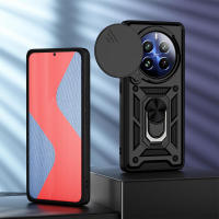 KEYSION Funda Armadura a Prueba de Golpes Realme, Pro + 5G, Anillo de Protección Deslizante para Cámara, Soporte para Teléfono, Cubierta Trasera para OPPO Realme 12 5G - details 5