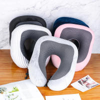 Almohada De Viaje Suave En Forma De U Para Cuello Con Memoria De Espuma Almohadilla De Soporte Para Cervical Uso En Avión Y Hogar - details 18