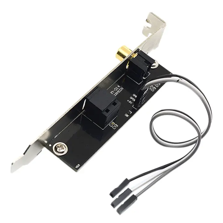 Tarjeta hija SPDIF de 24 bits y 192Khz, placa de salida óptica y RCA, soporte de Cable, salida de Audio Digital para ASUS Gigabyte - 1