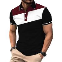 Polo de Manga Corta de Verano Camiseta Casual de Golf para Hombres 100% Poliéster Tendencia de Moda - details 0