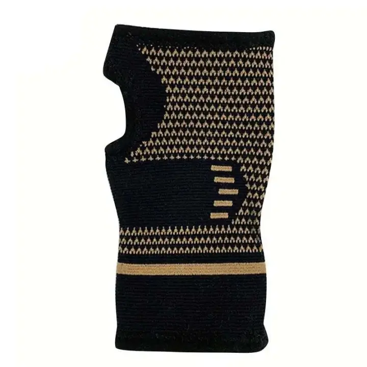Protector de gimnasio para Crossfit, muñequera deportiva para culturismo, soporte de compresión, vendaje protector de muñeca tejido, 1 ud. - 1
