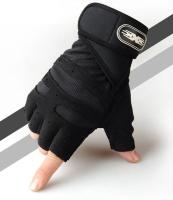 Guantes De Ejercicio Para Hombres Y Mujeres Con Encaje En La Muñeca Medio Dedo Para Levantamiento De Pesas Deporte Ciclismo Motociclista Gimnasio - details 6