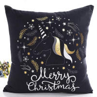Funda de Cojín de Navidad con Sello Caliente de Chayou Soporte de Cintura para Sofá Material de Felpa Corta Temporada Única - details 11