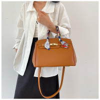 Kelly bolso de seda texturizada bufanda lichi patrón bolso de moda hombro de moda bolso de las mujeres - details 9