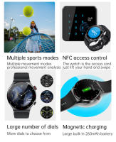 Relojes inteligentes hombre Fitness exterior deporte Música podómetro heart rate blood pressure mujer Bluetooth llamada Negocio watch - details 2