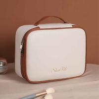 Bolsa cuadrada de cuero PU para cosméticos, almohada con cremallera desmontable, bolsa de maquillaje, organizador de artículos de tocador, bolsa de viaje de estilo coreano - details 6