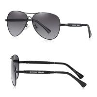 Gafas de sol de aleación polarizadas con gradiente para hombre y mujer, gafas de sol de piloto, gafas de sol con espejo - details 9