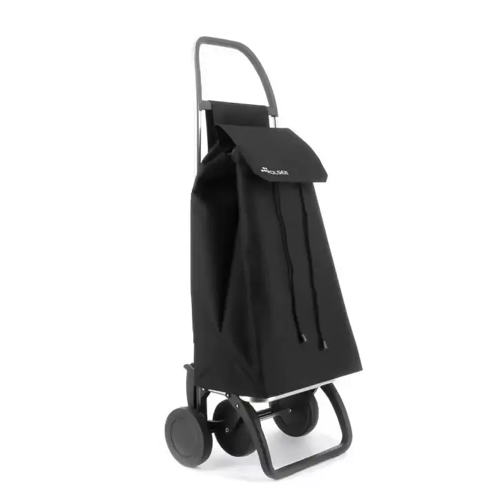 Carro de Compra Saquet LN de 4 Ruedas, Carro de Aluminio Negro - 1