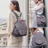 Mochila antirrobo para mujer, bolso de lona vintage, bolso cruzado informal - details 1