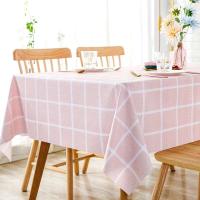 Mantel grueso de plástico PVC, rejilla rectangular, impreso, impermeable, resistente al aceite, adecuado para el hogar, cocina, mesa de comedor, - details 17