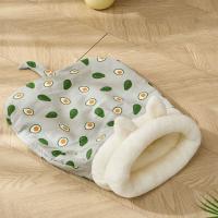 Saco de dormir grueso y cálido para gatos, con orejas, túnel suave, nido para gatos, forro polar de cordero, cómodo cojín para gatos y cachorros - details 4