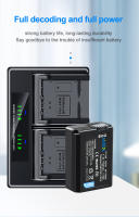 HQIX para Sony ZV-E10 DSC-RX10III RX10II NEX-6 7 3 C3 3N 5N 5T 5R 5C F3 E10 ILCE-QX1 A7M2 A7S Cámara NP-FW50 batería de cargador doble - details 0