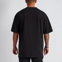 Muscleguys Camiseta de Fitness de Algodón Cuello en V, Manga Corta, Impresión, Lavado en Máquina, Para el Verano y Gimnasio - details 2