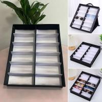 Bandeja con 12 ranuras para gafas de sol, estuche de exposición, caja para gafas, soporte para gafas de sol, organizador de gafas de sol - details 0