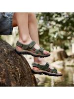 Sandalias de Cuero para Hombres en Verano Nuevo Diseño de Dedo Abierto Antideslizante - details 3