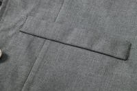 Chaleco de Dos Piezas de Moda para Hombres en Otoño Cuello en V, Tela de Poliéster, Traje a Cuadros de Colorido, Estilo Británico Casual Vintage Gentleman Leisure - details 17