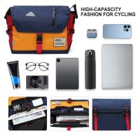 Bandolera clásica de lona, bolso de hombro resistente al agua, de 13 pulgadas para ordenador portátil, para viajes, tr - details 1