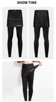WOSAWE-Pantalones largos de bicicleta para mujer, mallas transpirables de secado rápido, con relleno de asiento 3D - details 9