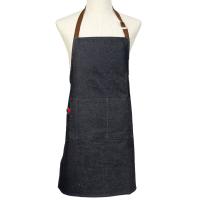 Cómodo delantal vaquero a prueba de aceite, delantales extendidos elegantes Unisex para camarero, delantal de algodón transpirable para tienda de flores para artistas, cafetería - details 11