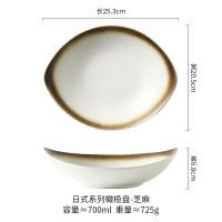 Plato nido de cerámica de estilo japonés, plato de boca profunda, plato de verduras, vajilla de porcelana de hueso para el hogar, plato de cena, plato, natillas de huevo al vapor, plato hondo - details 6