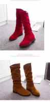 Ots de tacón informal de media varilla para mujer, punta redonda, terciopelo mate, otoño e invierno, nuevo - details 26